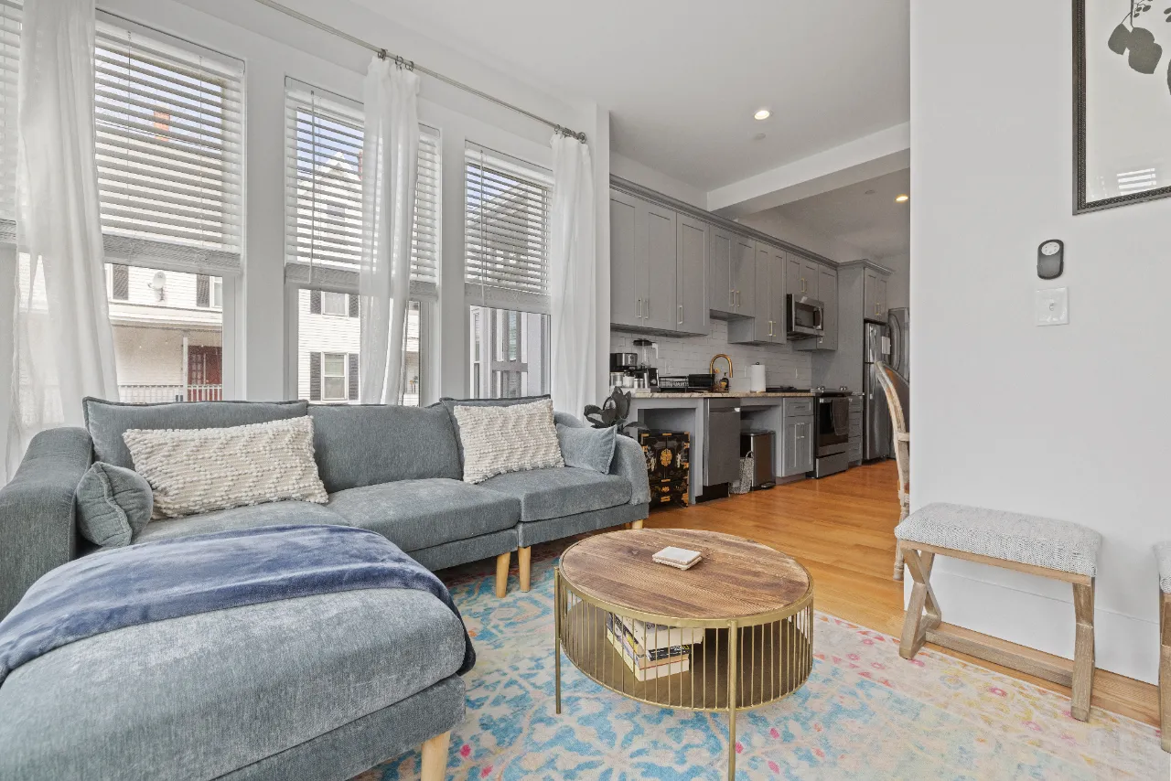 Clean living room after professional cleaning service