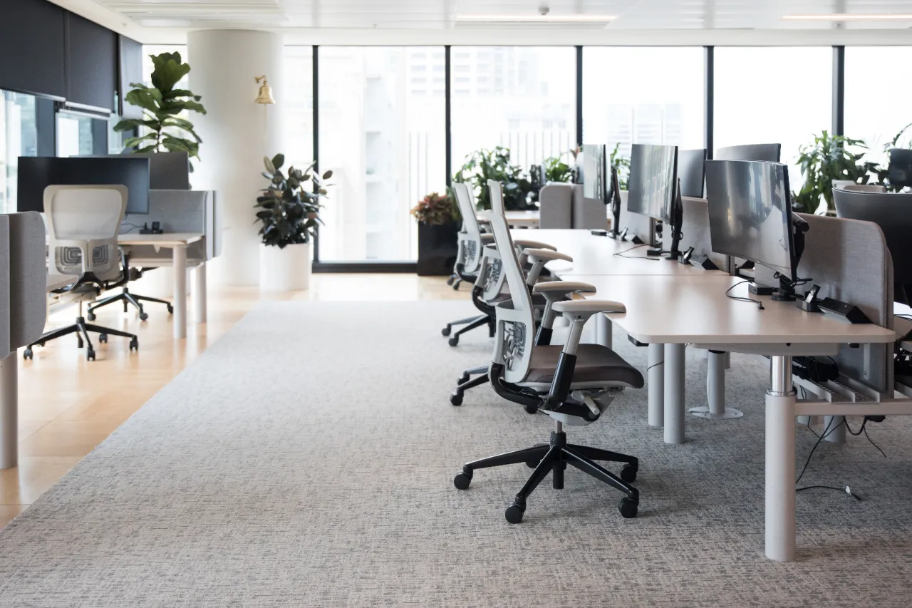 Modern office after cleaning service